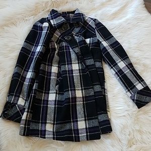 Dollhouse purple plaid coat